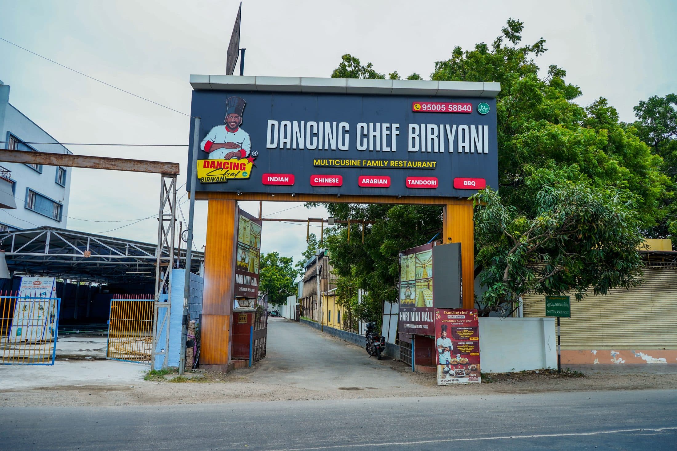 The restaurant exterior and forecourt — Dancing Chef Biriyani, Coimbatore (5)